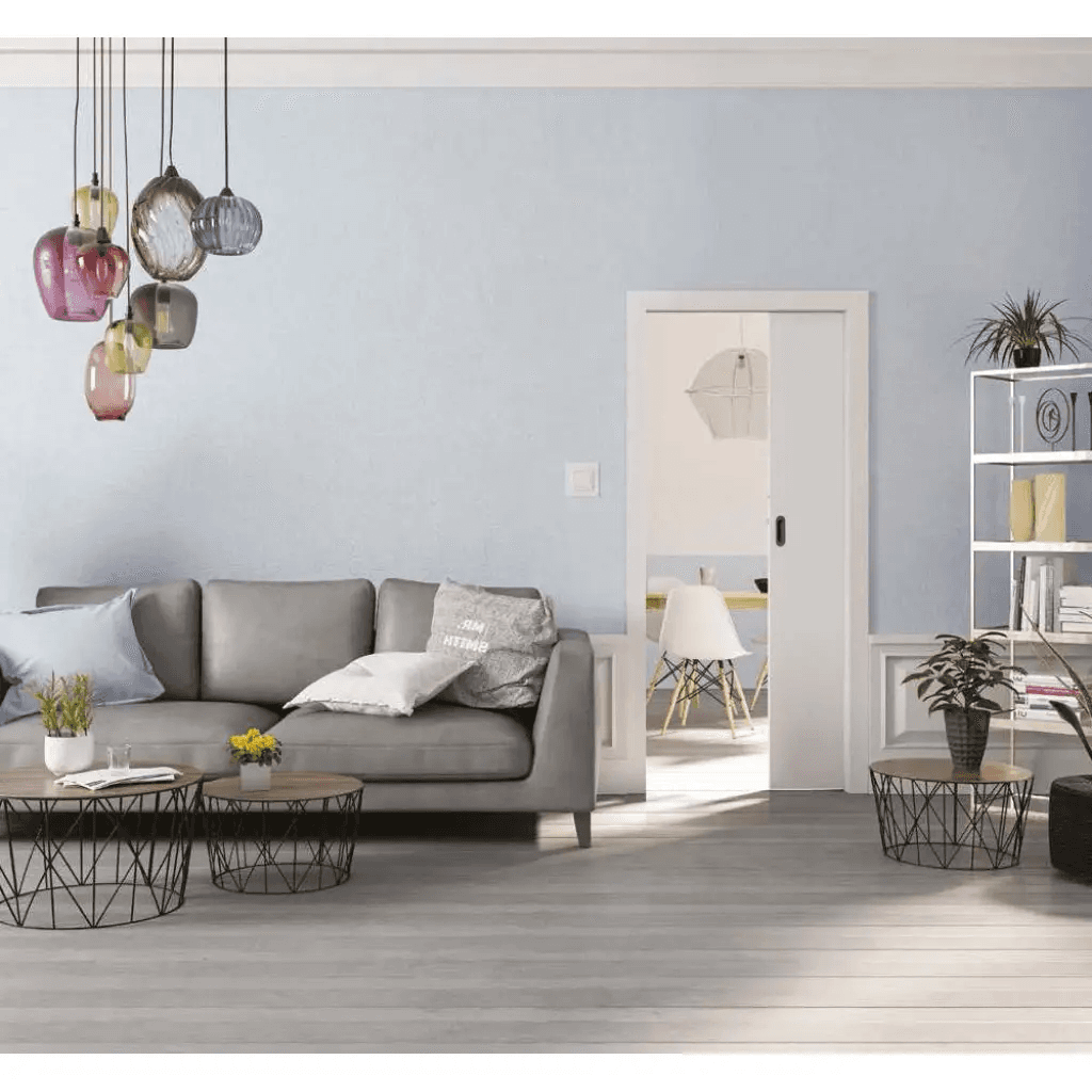 Drzwi przesuwne chowane w ścianę Norma Decor 1 70 cm Komplet: drzwi + kaseta + ościeżnica (obudowa), 100046170, Invado