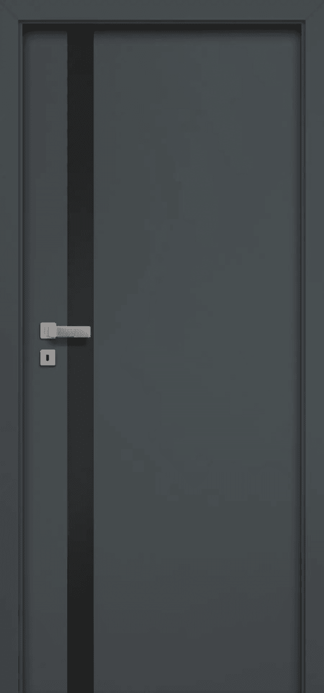 Drzwi A01 Szyba Linea Czarna, POL-SKONE