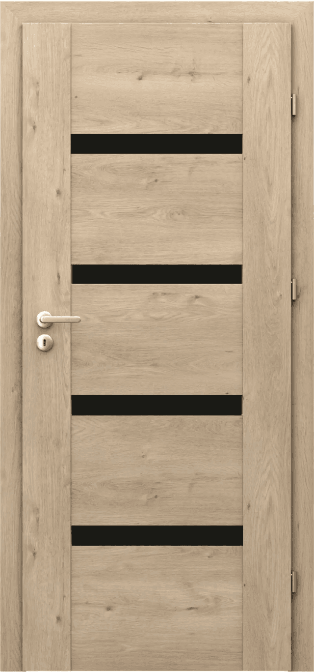 Drzwi Porta INSPIRE model C.4 z czarną szybą, PORTA