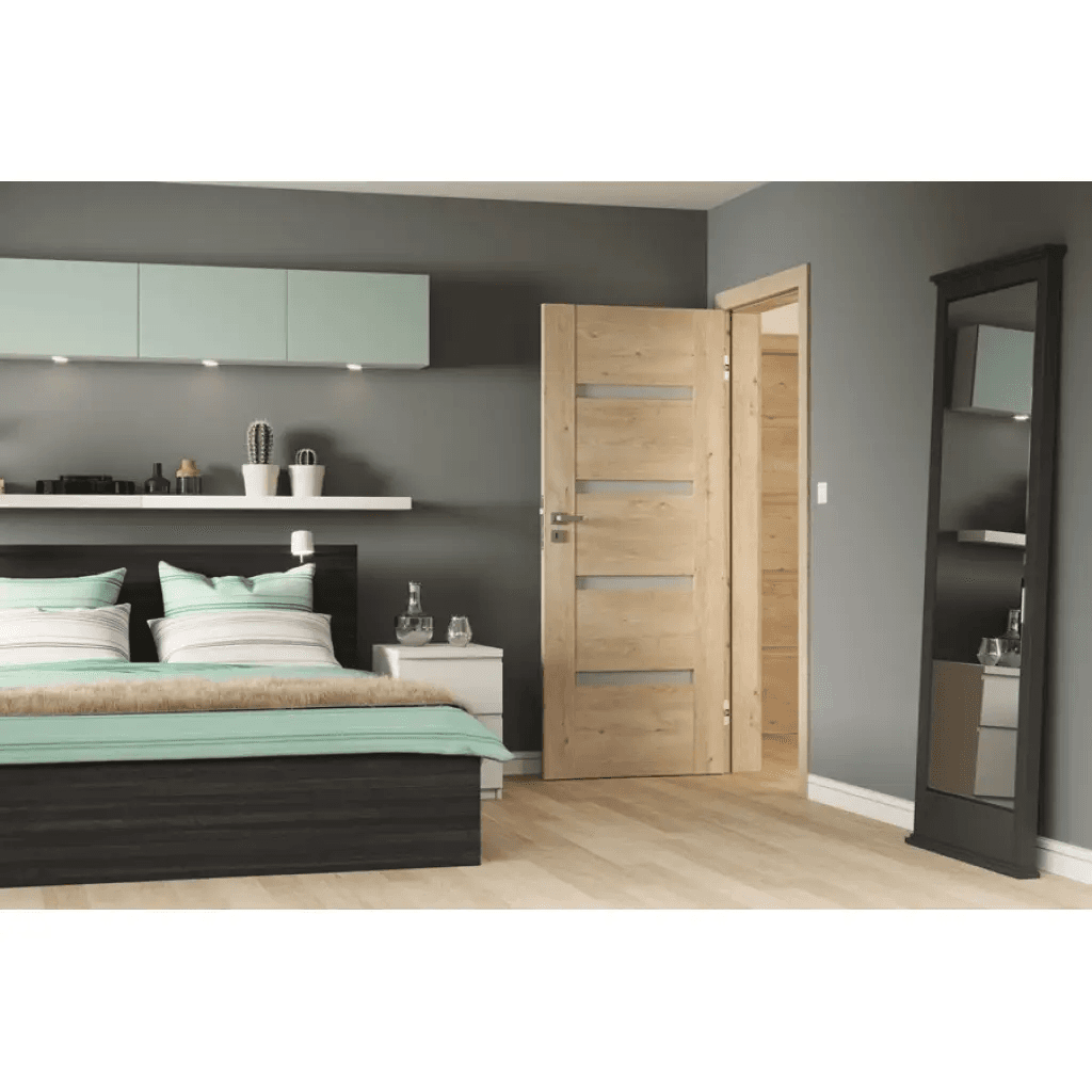 Drzwi Porta INSPIRE model C.4 z czarną szybą, PORTA