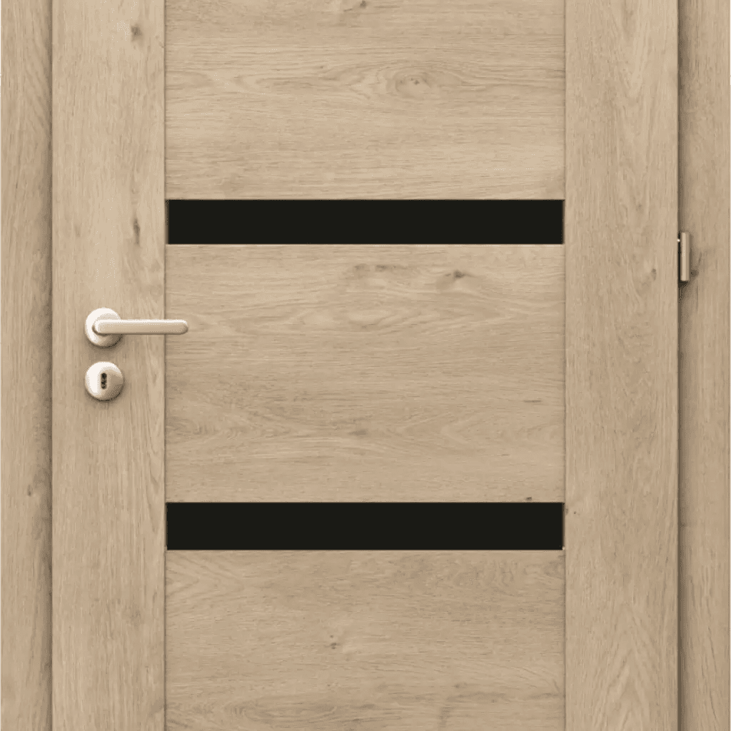 Drzwi Porta INSPIRE model C.4 z czarną szybą, PORTA