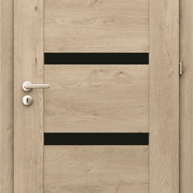 Drzwi Porta INSPIRE model C.4 z czarną szybą, PORTA