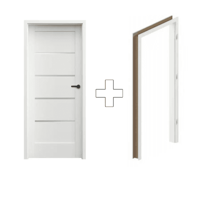 Komplet Drzwi + Ościeżnica Regulowana Porta Trim Lite model A.4 Lewe 80 Przylgowe, SPXTA40L08DBI0SZ3KA300, PORTA