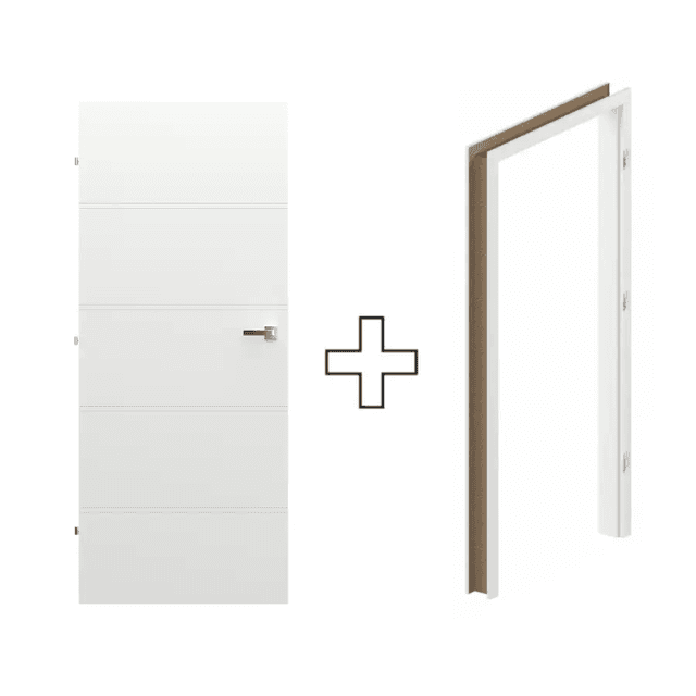 Komplet Drzwi + Ościeżnica Regulowana Porta Trim T lewe 90 przylgowe, TRIM SPXLT10L09LBI0SC30H000, PORTA