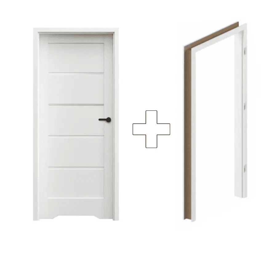 Komplet Drzwi + Ościeżnica Regulowana Porta Trim Lite model A.2 Lewe 80 Przylgowe WC, SPXTA20L08DBIWSB3KA300, PORTA