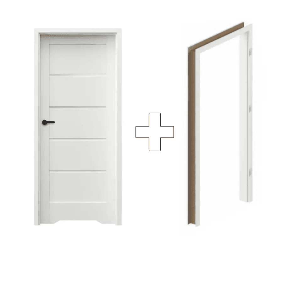 Komplet Drzwi + Ościeżnica Regulowana Porta Trim Lite model A.2 Prawe 80 Przylgowe WC, SPXTA20P08DBIWSB3KA300, PORTA