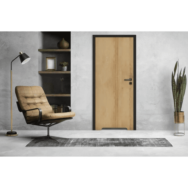 Komplet Drzwi + Ościeżnica regulowana Invado Loft lewe 80cm bezprzylgowe z podcięciem wentylacyjnym, 100063850, Invado