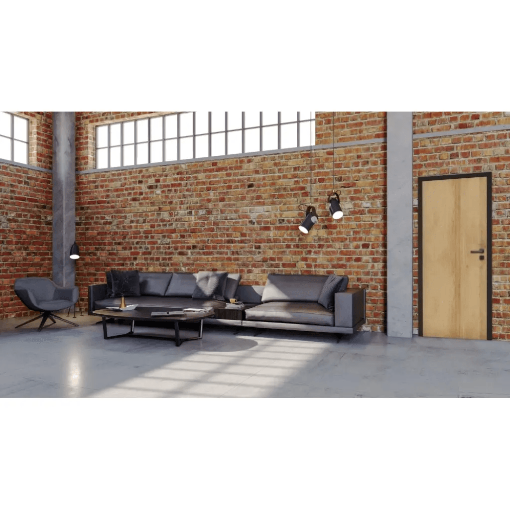 Komplet Drzwi + Ościeżnica regulowana Invado Loft lewe 80 cm bezprzylgowe , 100063795, Invado