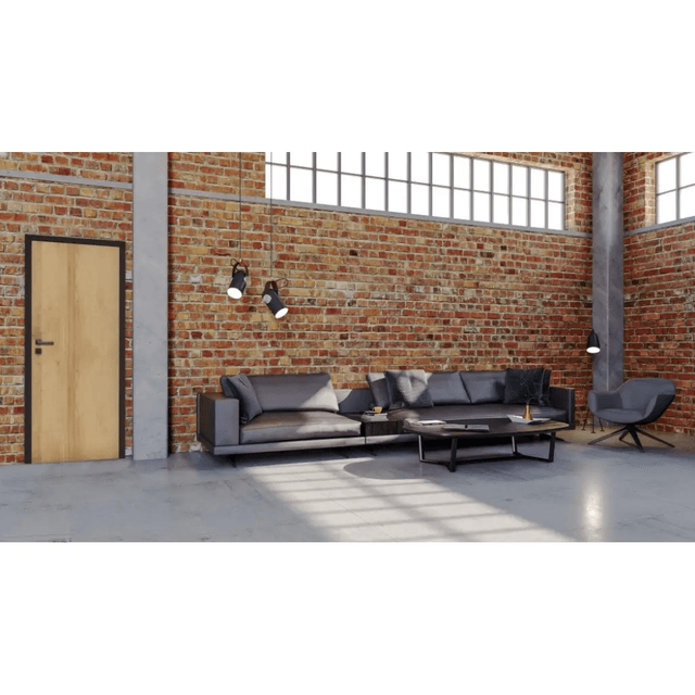 Komplet Drzwi + Ościeżnica regulowana Invado Loft prawe 80 cm bezprzylgowe , 100063796, Invado