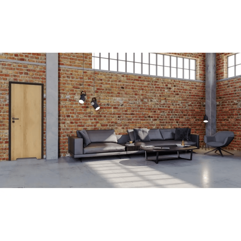 Komplet Drzwi + Ościeżnica regulowana Invado Loft prawe 80cm bezprzylgowe z podcięciem wentylacyjnym, 100063851, Invado