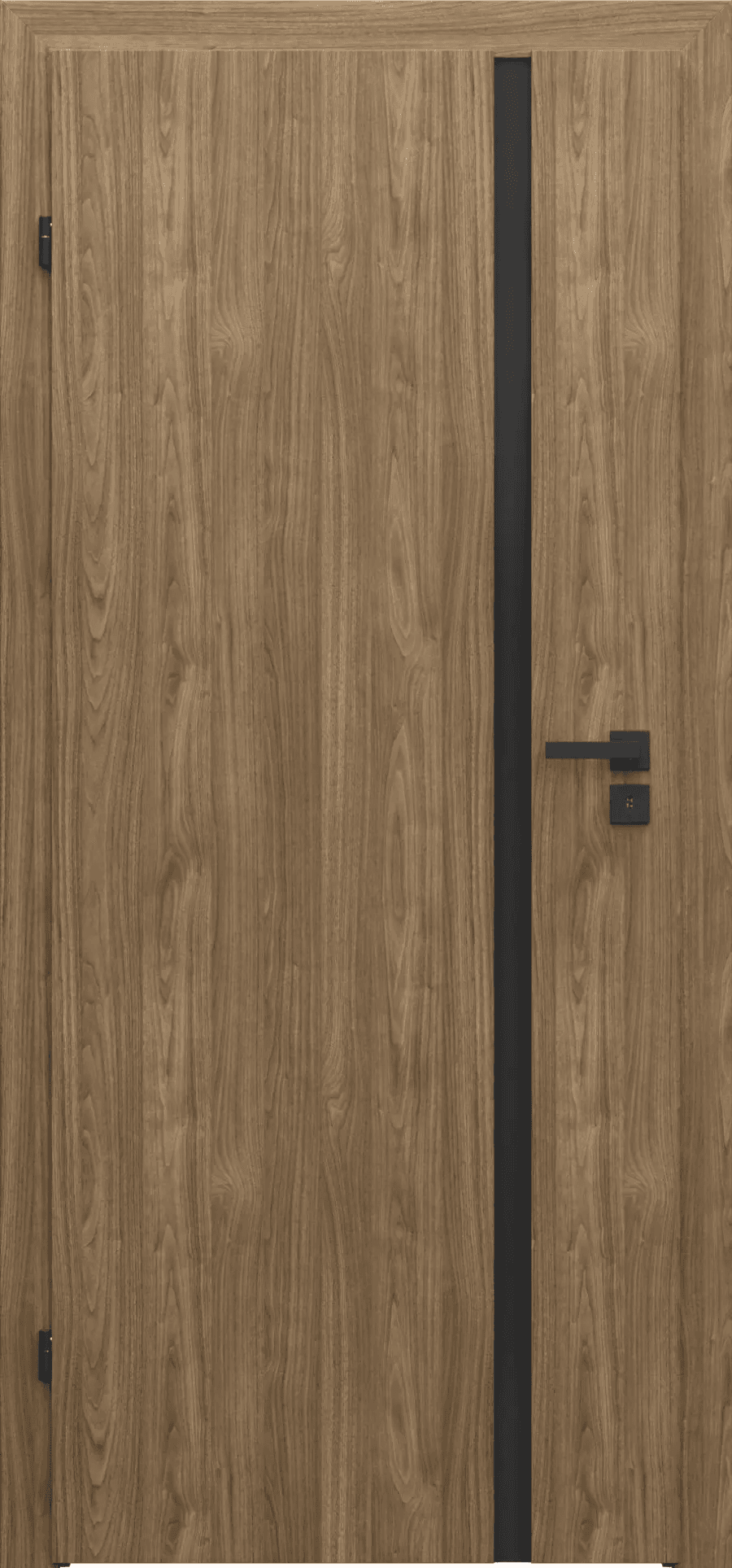 Drzwi Porta Focus 4.A z czarną szybą przylgowe lewe 80 cm, SPWG4A0L08DDT0SZ2KHB00, PORTA