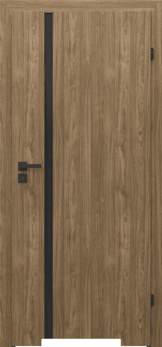 Drzwi Porta Focus 4.A z czarną szybą przylgowe prawe 80 cm WC, SPWG4A0P08DDTWSB2KHB00, PORTA