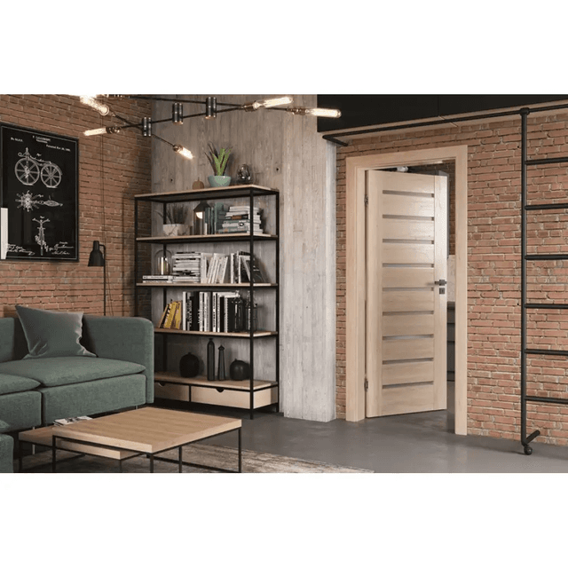 Drzwi Porta KONCEPT model A.9 z czarną szybą, PORTA