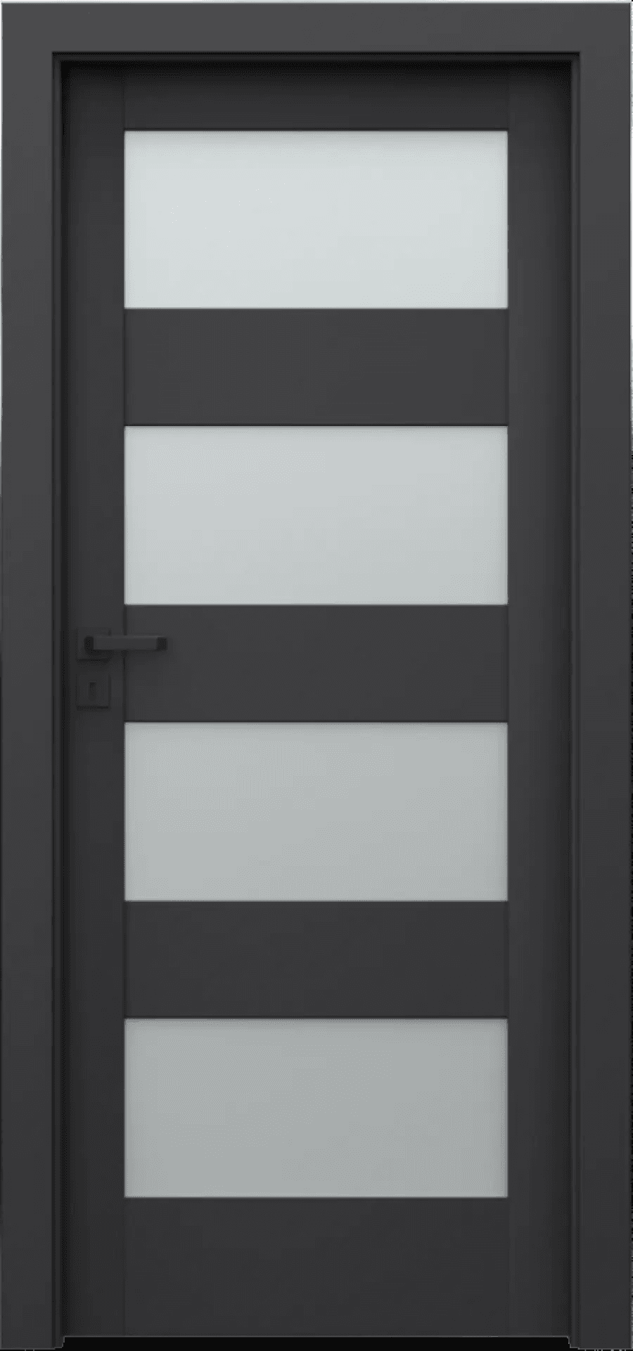 Drzwi Porta VERTE HOME CZARNY model L.4, PORTA
