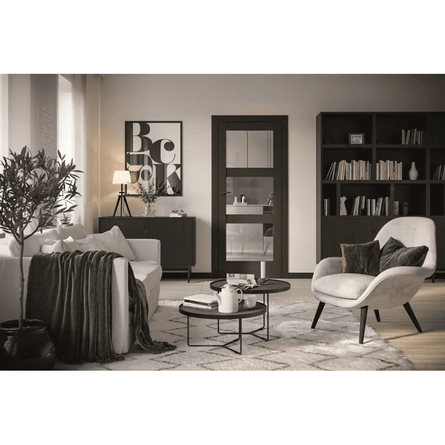 Drzwi Porta VERTE HOME CZARNY model L.4, PORTA