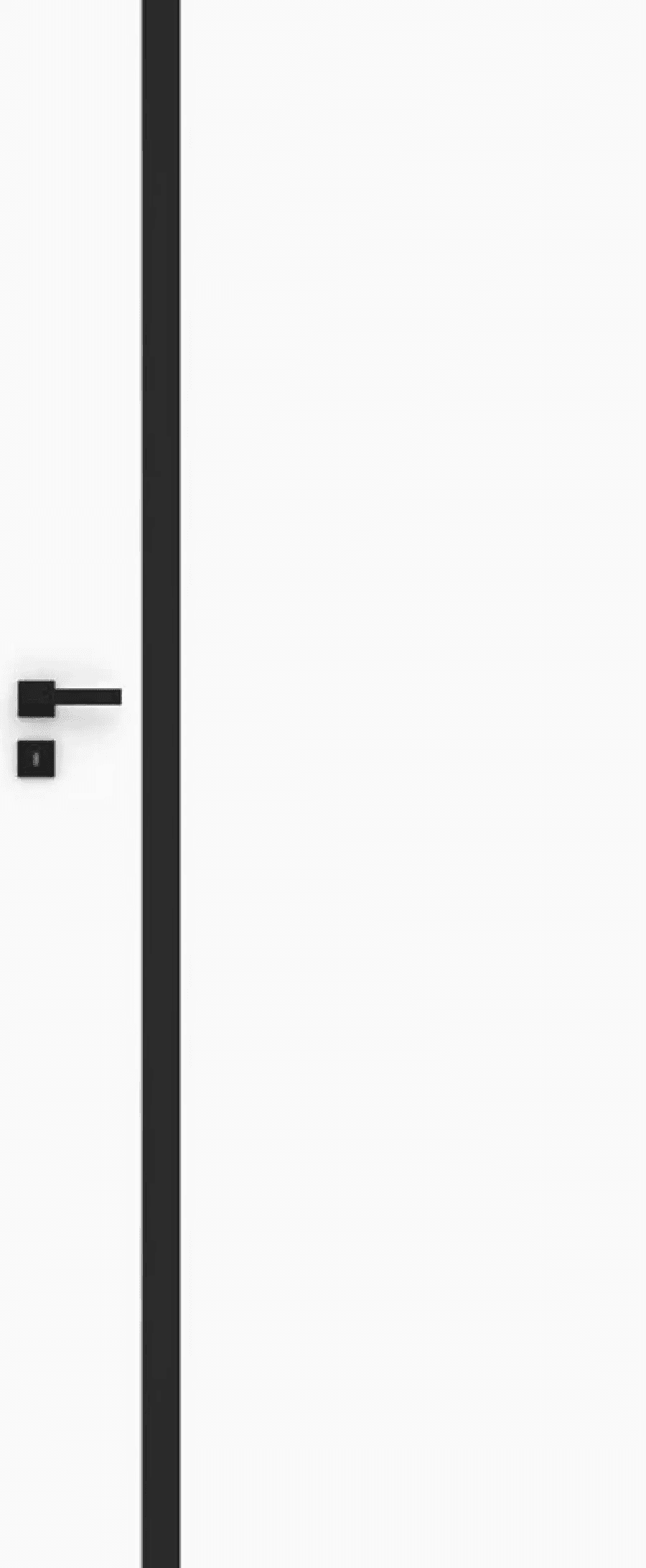 Drzwi Vetro E biały (szyba czarna), DRE