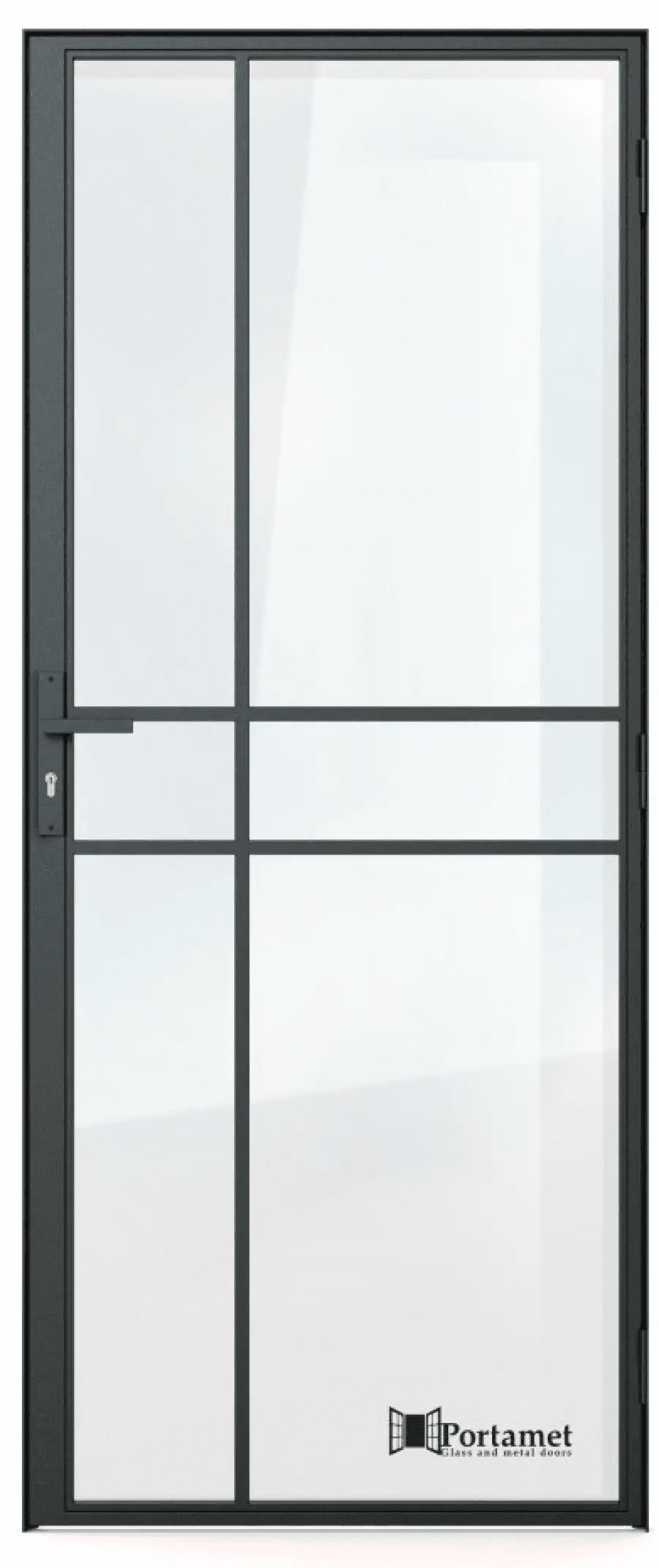 Drzwi Szklane PARIS z klamką, Portamet