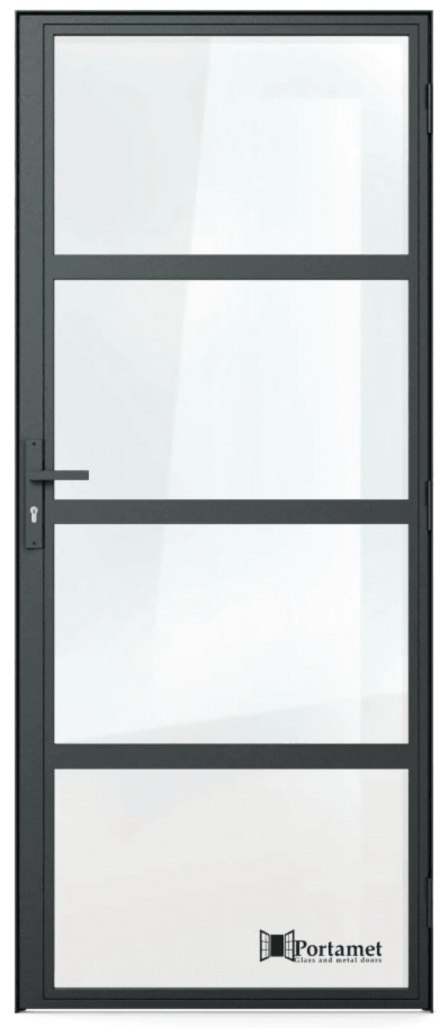 Drzwi Szklane ROMA z klamką, Portamet