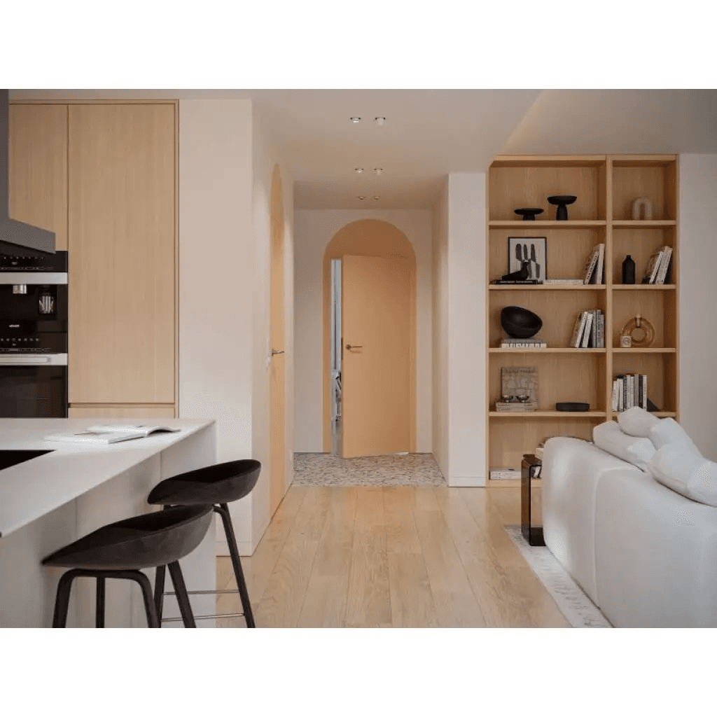 Drzwi ukryte Porta HIDE Bezprzylgowe (otwierane na zewnątrz) Prawe 80cm plaster miodu, SPA1110P08LBP0A7U0H000, PORTA