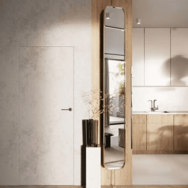 Drzwi ukryte Porta HIDE Bezprzylgowe (otwierane na zewnątrz) Lewe 80cm plaster miodu, SPA1110L08LBP0A7U0H000, PORTA