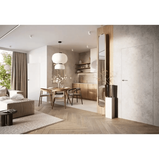 Drzwi ukryte Porta HIDE Bezprzylgowe (otwierane na zewnątrz) Prawe 70cm plaster miodu, SPA1110P07LBP0A7U0H000, PORTA