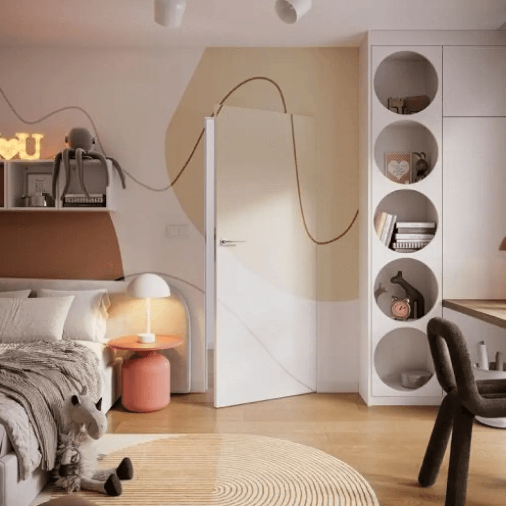 Drzwi ukryte Porta HIDE Bezprzylgowe (otwierane na zewnątrz) Prawe 70cm plaster miodu, SPA1110P07LBP0A7U0H000, PORTA