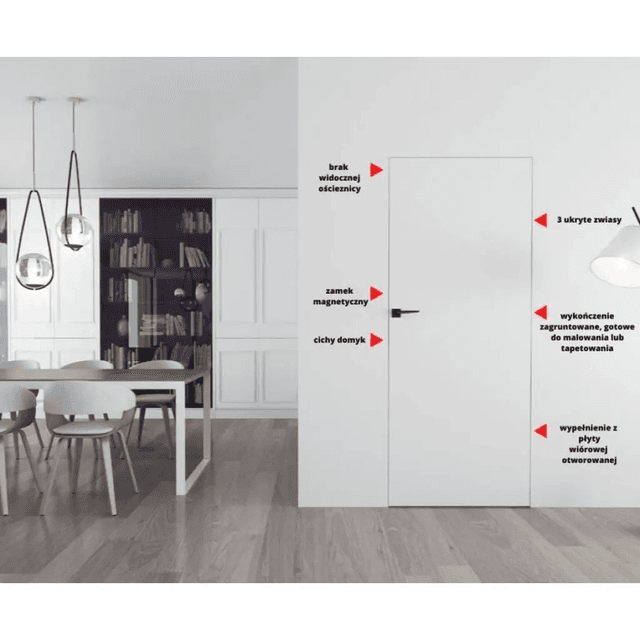 Drzwi Sara Eco 2 odwrotna przylga ukryte prawe 60cm, 5901316084560, DRE