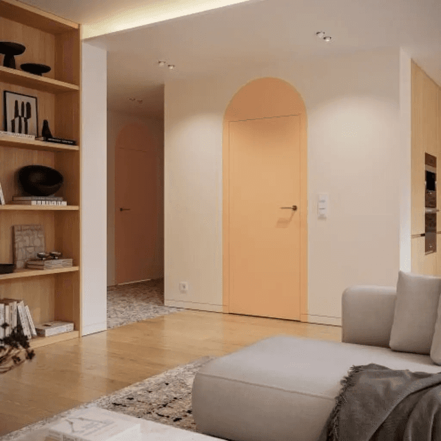 Drzwi ukryte Porta HIDE Odwrotna przylga (otwierane do wewnątrz) Prawe 80cm płyta, SPP1110P08LBP0A7V0O000, PORTA