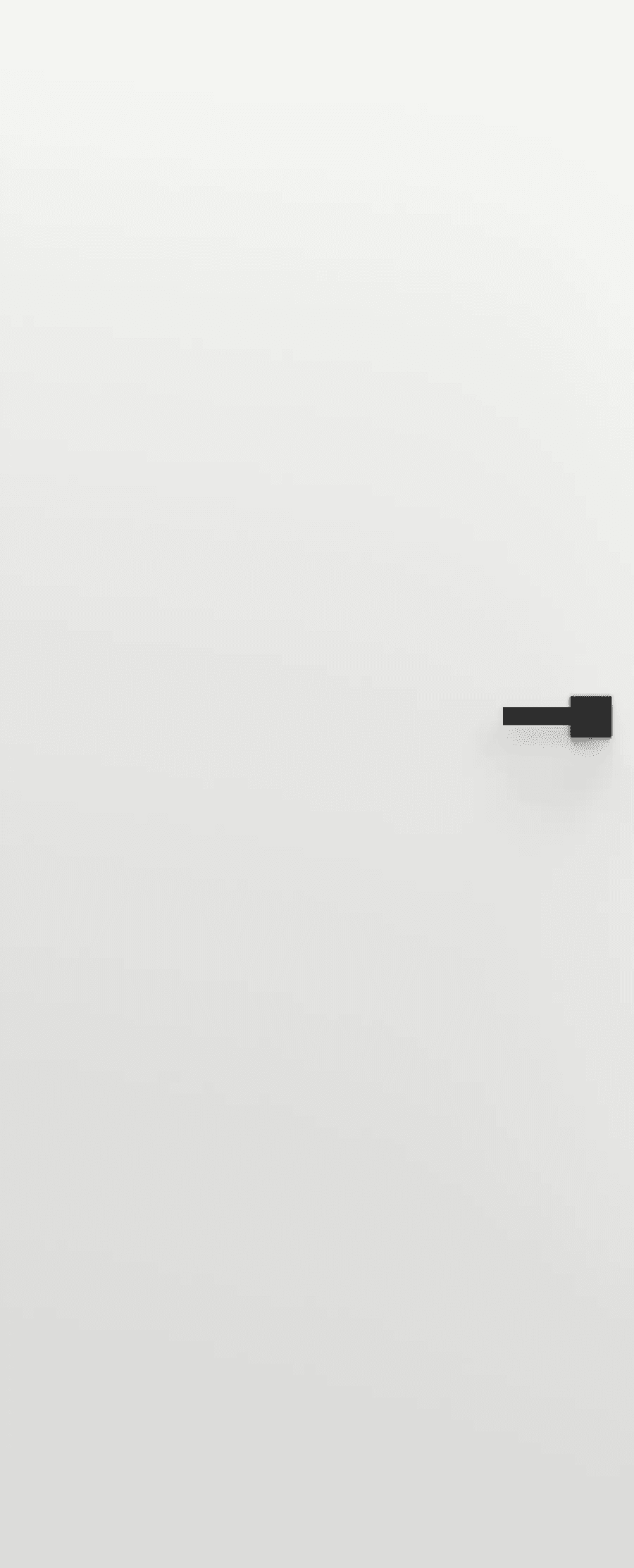 Drzwi ukryte Porta HIDE Odwrotna przylga (otwierane do wewnątrz) Prawe 70cm płyta, SPP1110P07LBP0A7V0O000, PORTA