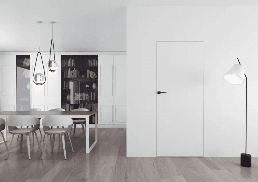 Drzwi Sara Eco 2 bezprzylgowe ukryte prawe 80 cm otwierane na zewnątrz, 5901316049873, DRE