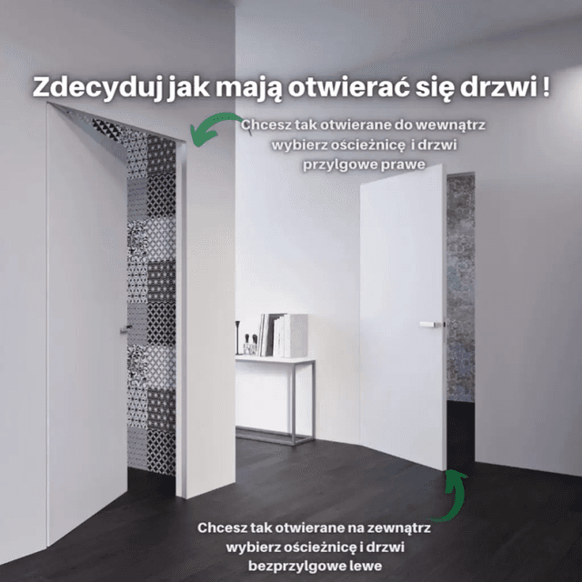 Drzwi Sara Eco 2 odwrotna przylga ukryte prawe WC 70 cm plaster miodu, DRE 400010018, DRE