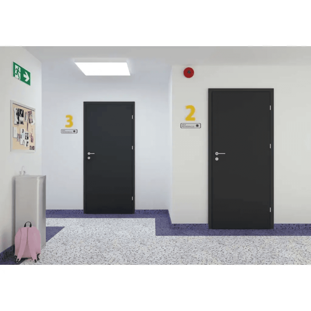 Drzwi Wejściowe Enter Prawe 80 cm Szary Ciemny, 5902743439831, DRE