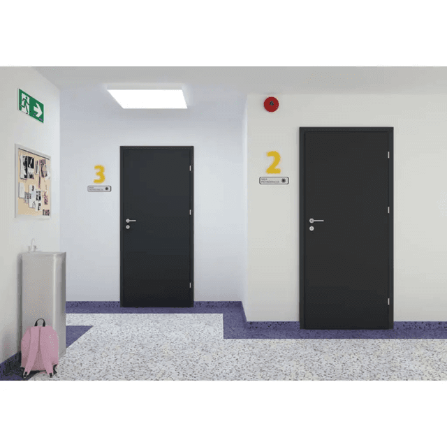 Drzwi Wejściowe Enter Prawe 80 cm Szary Ciemny, 5902743439831, DRE