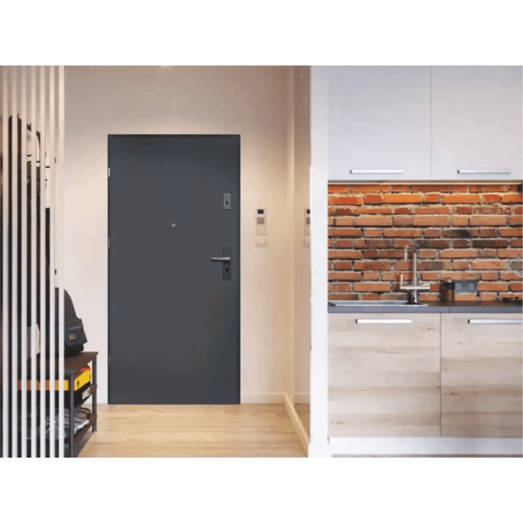 Drzwi Wejściowe Agat Lewe 80 Antracyt, SPEA0P0L082NCJSD30O000, PORTA