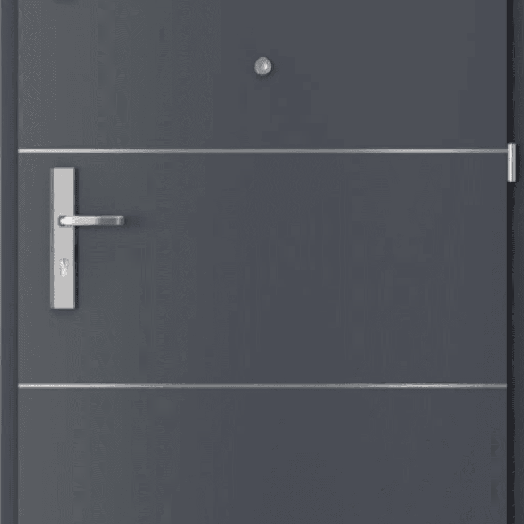 Drzwi Wejściowe Agat Prawe 80 Antracyt Intarsje srebrne, SPEAJ60P082NCJSD30ON00, PORTA