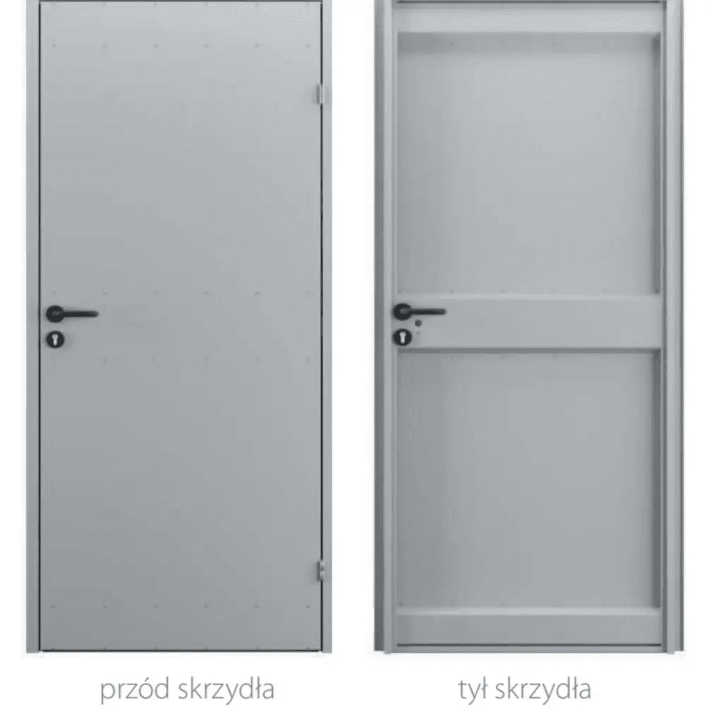 Drzwi uniwersalne metalowe Porta 80 pełne, DNWPL1MU080000SP2K0000, PORTA