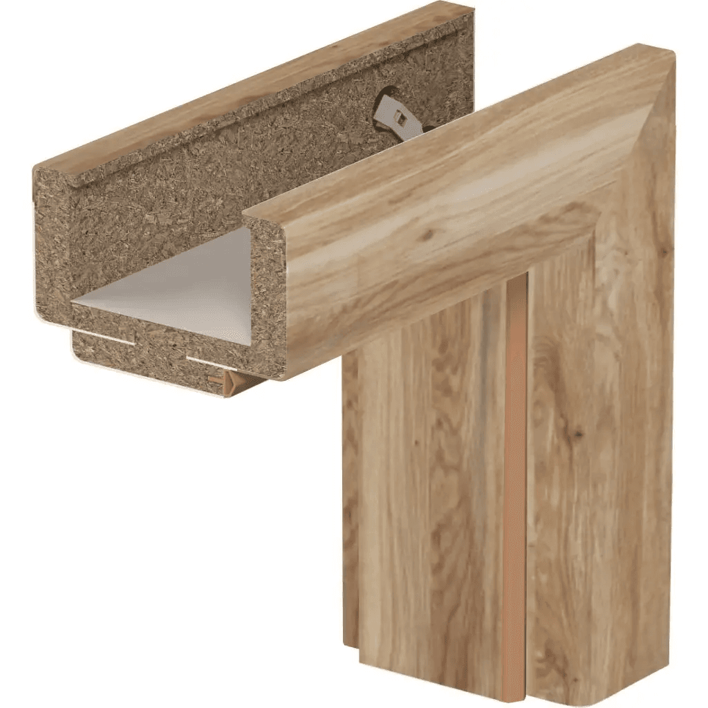 Ościeżnica regulowana PORTA SYSTEM 95-135 Dąb Catania lewa 80 cm przylgowa, OPWP6B0L08DDT0SZ260000, PORTA