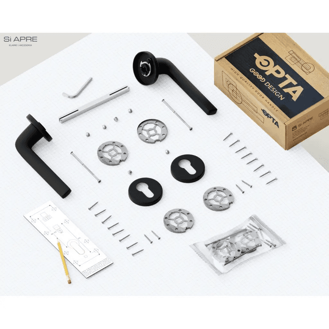 Rozeta okrągła Roana WB pod wkładkę Czarna, 5907609713803, Si Apre