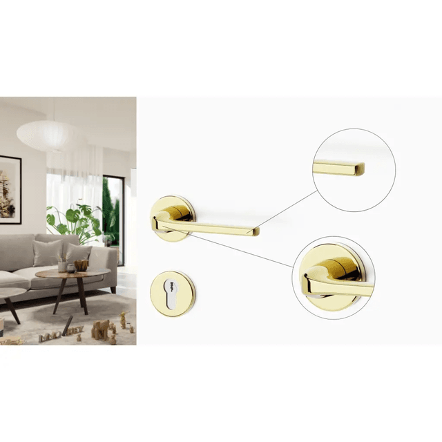 Rozeta okrągła WB pod wkładkę Złota, 5907609715784, Si Apre