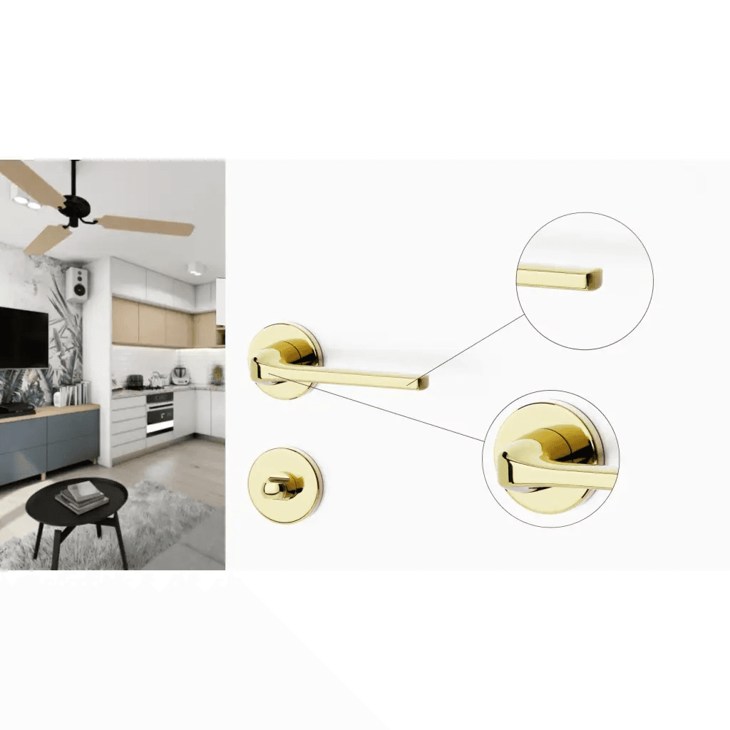 Rozeta okrągła do WC Złota, 5907609715791, Si Apre