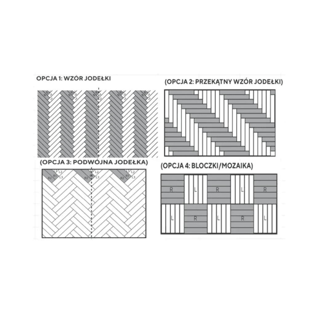 Panele winylowe SPC Jodełka Glow DOU HB 611-IB Klasa 33 5 mm, Douro